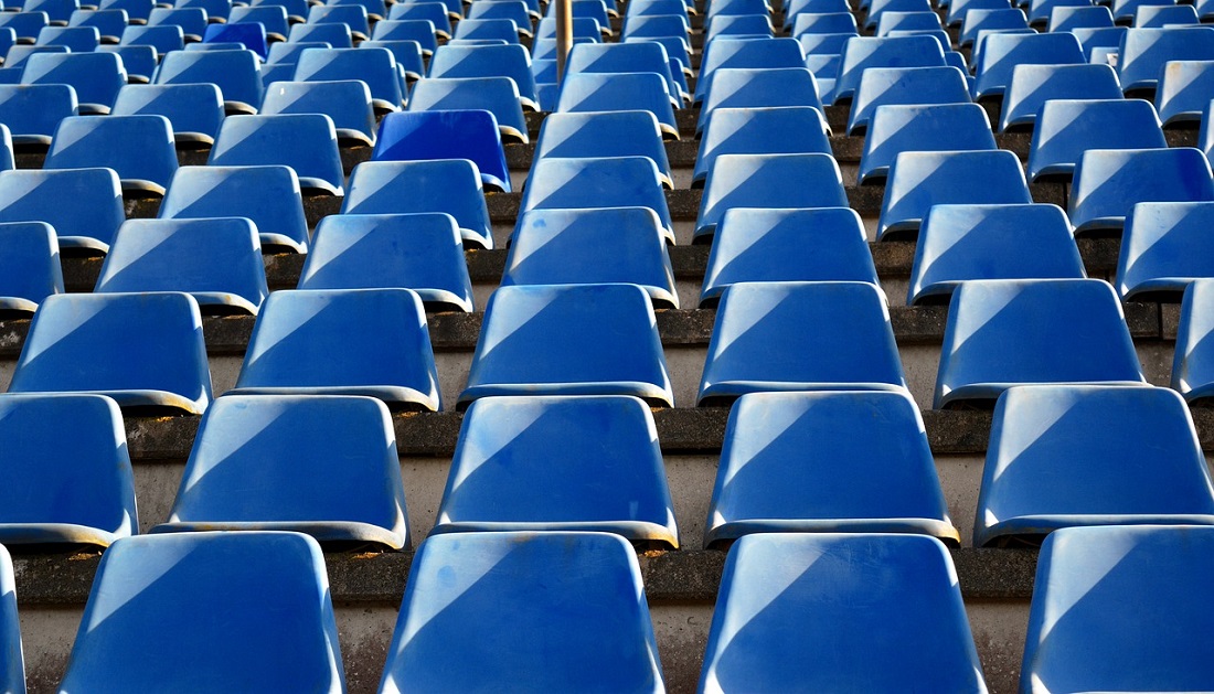 empty sports stadium seats