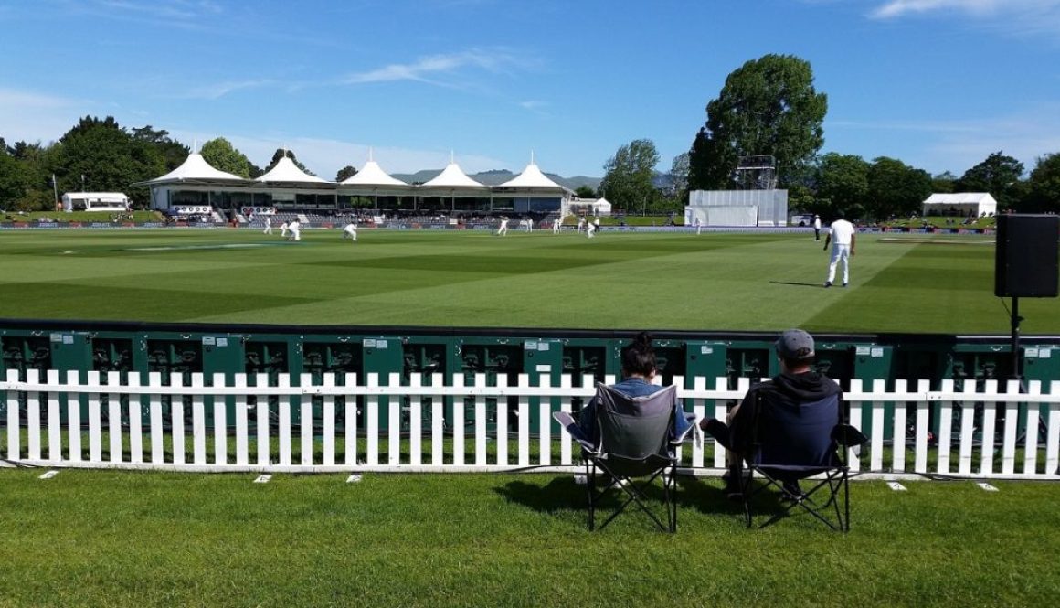 Cricket club on a sunny day