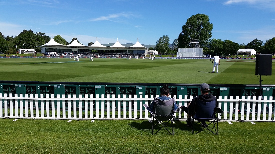 Cricket club on a sunny day