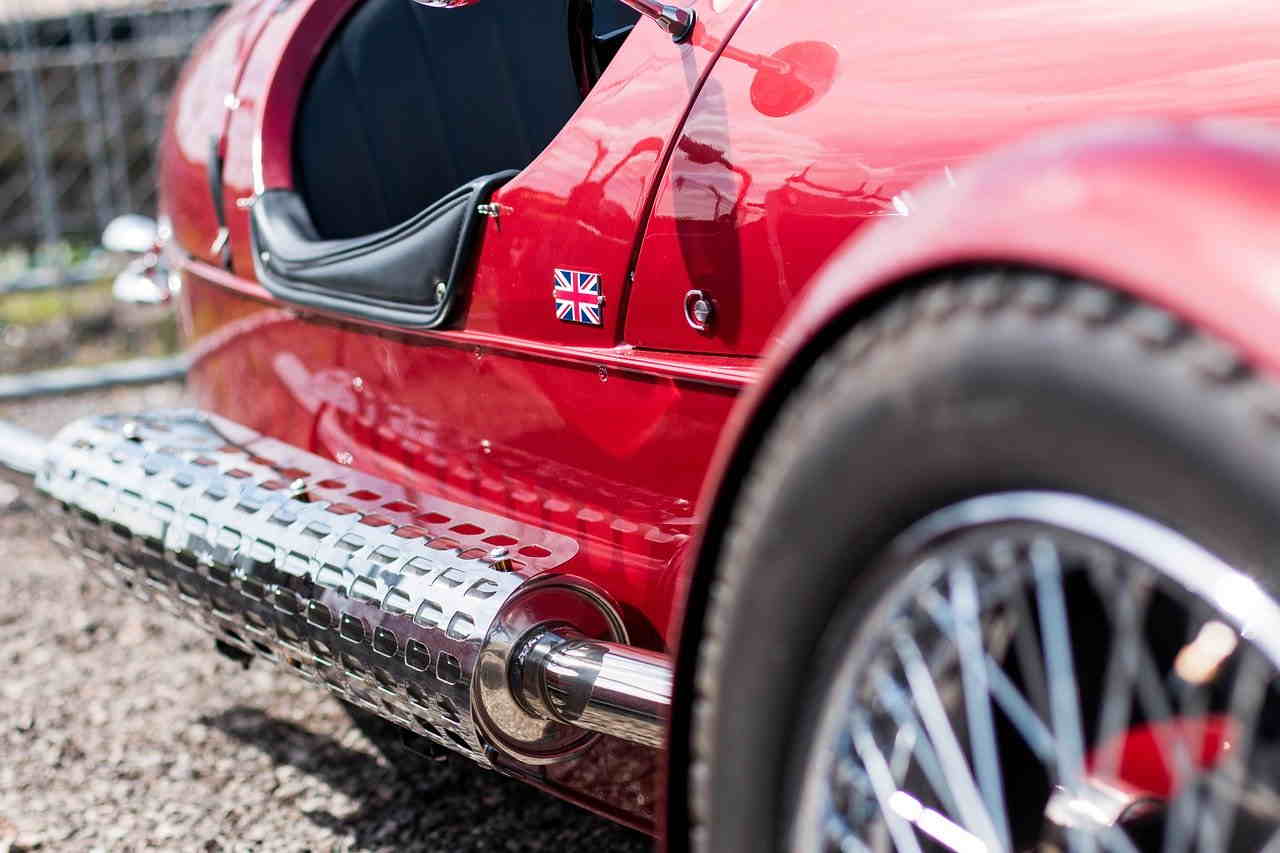 Close up of classic car