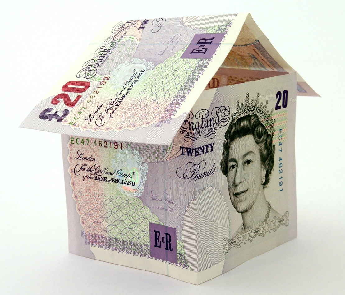 House made of bank notes